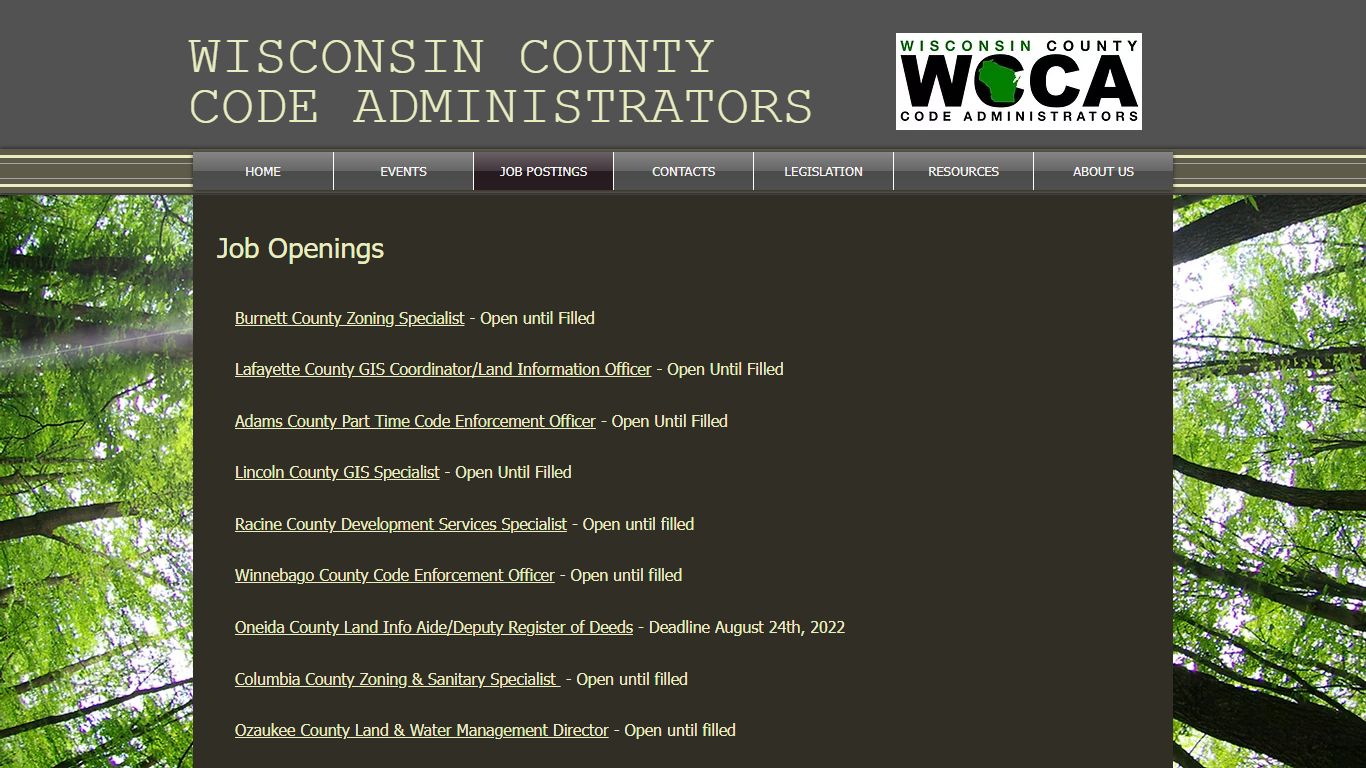 JOB POSTINGS | wcca